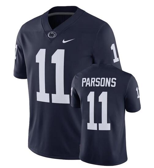 NCAA Men Penn State Nittany Lions #11 black Football Jersey->women nfl jersey->Women Jersey